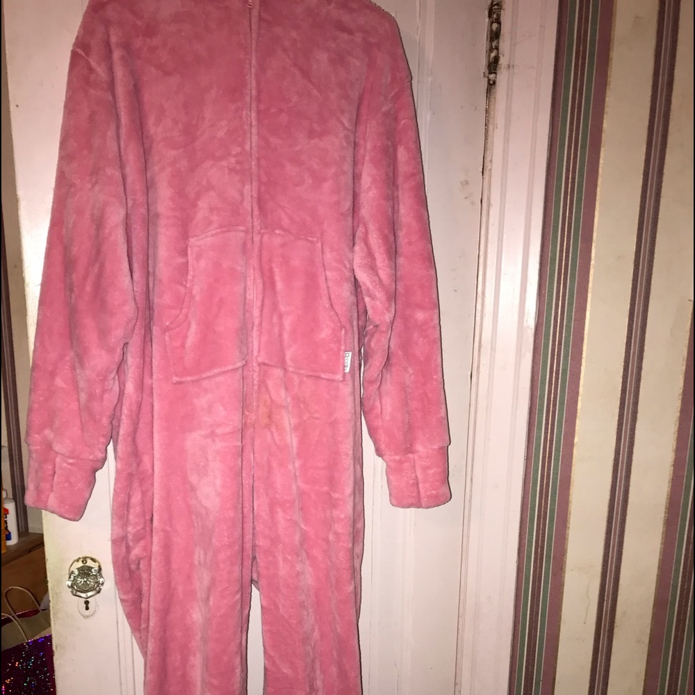 Pink footie pjs